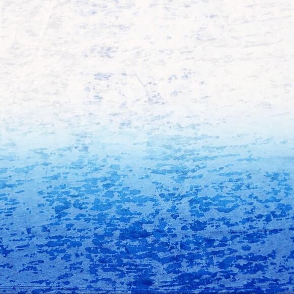 💗 3/$10 💗 Born To Wod ombre graphic workout tank white blue Medium NEW - Picture 7 of 8